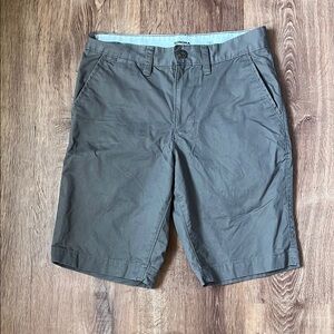 Sonoma Gray Flat Front Shorts with Belt Loops